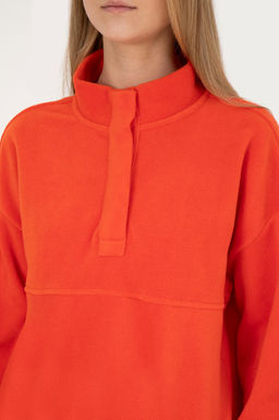 Женский оранжевый свитшот с воротником стойкой Неожиданная скидка в корзине - U.s. polo assn фото 7