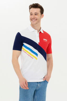 Мужская красная футболка с воротником-поло Неожиданная скидка в корзине - U.s. polo assn фото 8