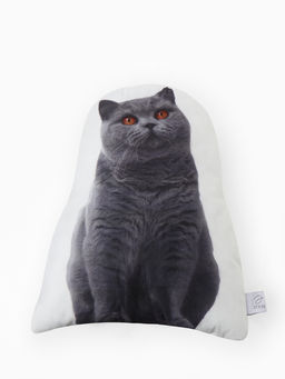 Подушка Этель Scottish cat, 40?33 см, 100% п/э, велюр