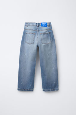 SPLATTER PRINT RELAXED BALLOON JEANS - Zara фото 2