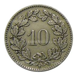 10 раппенов 1925 года Швейцария