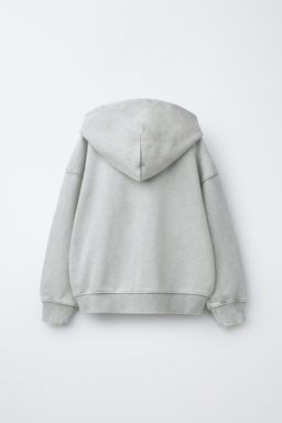 TEXT ZIP-UP HOODIE - Zara фото 2