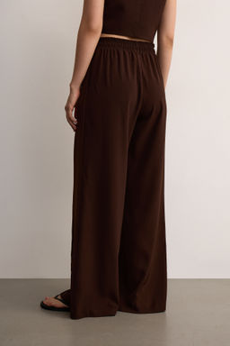 Брюки на кулиске из костюмной ткани - Mollis фото 4