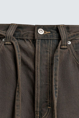 JORTS DENIM  CINTUR?N / Marr?n - Zara фото 9