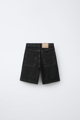 BERMUDA DENIM RELAXED BAGGY / Negro - Zara фото 2