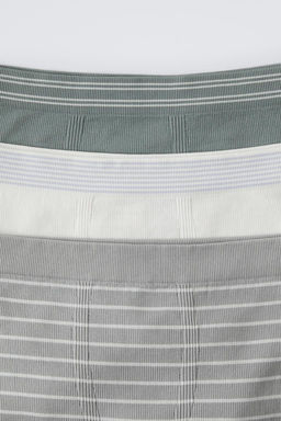 AGES 8-14/ THREE-PACK OF SEAMLESS STRIPED BOXERS - Zara фото 2