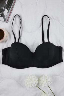 TRENDYOLMILLA Ten Dolgulu/Push-Up Butun Kap C?kar?labilir Ip Ask?l? Straplez Orme Sutyen THMAW21SU0059  фото 22