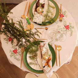 Набор салфеток сервировочных «Этель. Новогоднее чудо», 4 шт., серые, 40×40 см