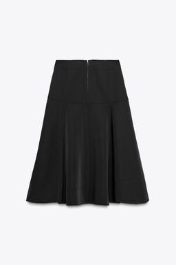 ZW COLLECTION FLARED BELT SKIRT - Zara фото 15