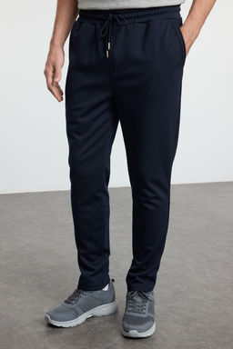 TRENDYOL MAN Ac?k Lacivert Jogger Fit Beli Bagc?kl? Dokulu Kumas Pantolon TMNSS24PL00027 - Trendyolmilla фото 5