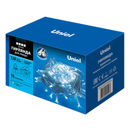 ULD-S1000-120/SWK WHITE IP67 Гирлянда светодиодная со статическим свечением, 10м. Соединяемая.120 светодиодов. Белый свет. Провод белый. ТМ Uniel - Volpe фото 15