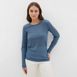 Лонгслив женский KAFTAN: Basic line, синий, размер 50-52