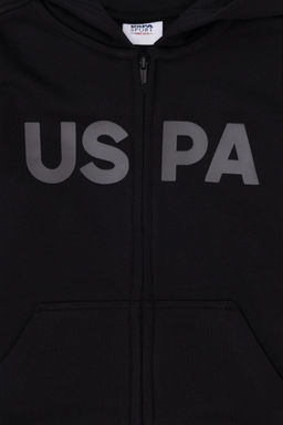 Черный базовый свитшот для мальчика - U.s. polo assn фото 3