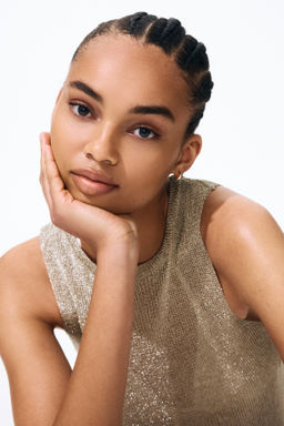 Top de punto metalizado - H&m фото 4