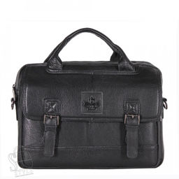 Портфель мужской кожаный 3883Z black Zinimsk - S-style фото 3