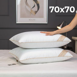 Подушка Luxury Antistress Collection Swans Down (белый) 70х70 - Kazanov.a. фото 6