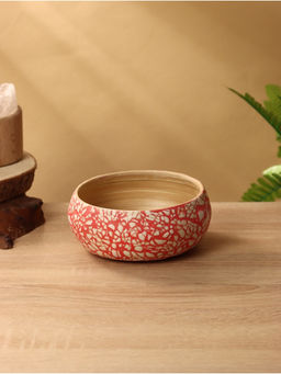 Ваза для фруктов, 15×15×6 см, бамбук