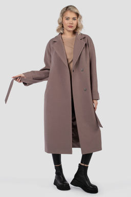 01-11971 Пальто женское демисезонное (пояс) - El podio фото 2