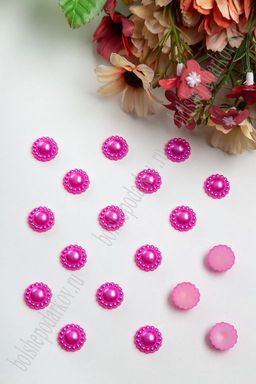 Полубусины "Цветочек" 14 мм*400 гр (SF-3174) фукси №107