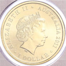 Монета 1 доллар 2011 года Австралия Детеныши диких животных  Сахарная летяга (в конверте с почтовой маркой)