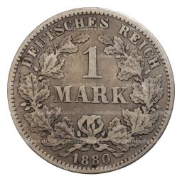 1 марка 1880 года Е Германия