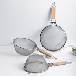 _Сито метал с ободом и ручкой 18,5см, двойная сеть, MLD-6-18.5 (886-050)*(886-043)