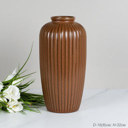 Ваза 32 см коричневая / WRF-127 /уп 6/