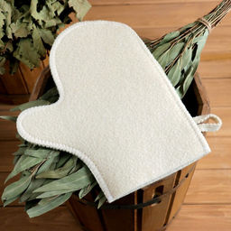 Набор для бани Парься от души шапка, рукавица - Добропаровъ фото 4