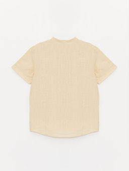 Hakim Yaka Basic K?sa Kollu Erkek ?ocuk G?mlek - Waikiki фото 2