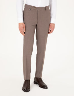 A__k Kahverengi Ex. Slim Fit Kuma_ Pantolon