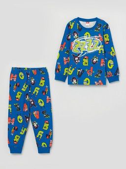 CRB wear/CSKB 50023-42 Комплект для мальчика (джемпер, брюки), синий/Ex.Cherubino