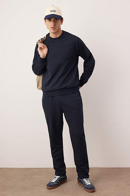 Lacivert Regular Fit Pijama Tak_m_ TMNAW22PT0510