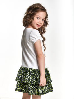 Платье для девочки UD 0797 белый/клевер - Mini maxi фото 2