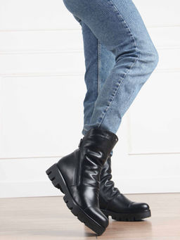 Ботинки 233.sandra черный/Шерсть