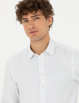 Petrol Slim Fit Uzun Kollu G_mlek - Pierre cardin фото 2