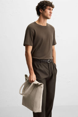 WOVEN SHOPPER BAG
