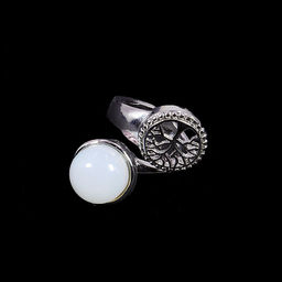 Кольцо с камнем Лунный камень и дерево Жизни притягивает любовь, счастье и удачу - Сандаловый дом фото 2