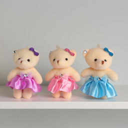 Цена за 12 шт. Мягкая игрушка «Медведь», 11 см, цвет МИКС