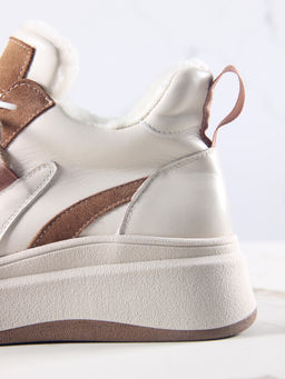 Ботинки 229.windybe. бежевый коричневый/Байка