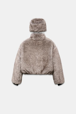 SHORT COAT WITH FAUX FUR HOOD HEIQ XREFLEX TECHNOLOGY SKI COLLECTION - Zara фото 24