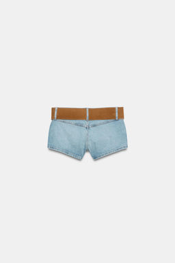 SHORTS Z1975 DENIM CINTUR?N / Azul medio - Zara фото 3