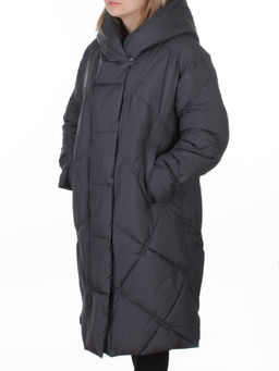 8870 DK. GRAY Пальто зимнее женское оверсайз (200 гр. холлофайбер)