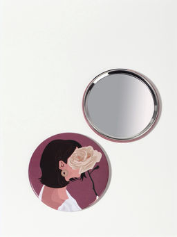 Цена за 2 шт. Зеркало карманное «ДЕВУШКИ», d=7.5 см, МИКС