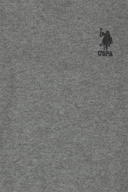 Серый меланжевый базовый свитер для мальчика - U.s. polo assn фото 6