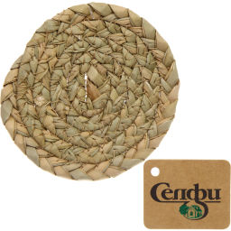 Цена за 4 шт. Салфетка на стол "Nature" 10см косичка