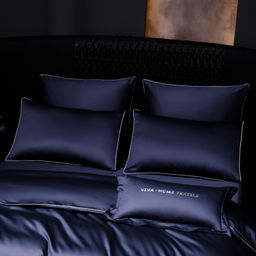 Комплект постельного белья Однотонный Сатин Премиум на резинке OCPR011 180*200*30;160*200*30;140*200*30 Дуэт Семейный 4 Наволочки