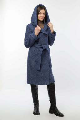 01-10524 Пальто женское демисезонное (пояс) - El podio фото 4