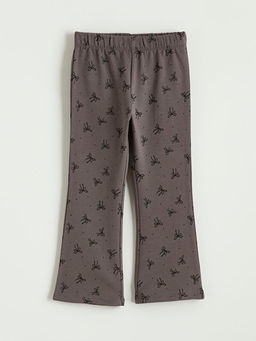 Beli Lastikli Fiyonk Bask?l? K?z ?ocuk ?spanyol Pa?a Tayt