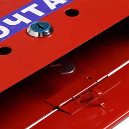 Ящик почтовый с замком, вертикальный, Почта, бордовый - Simaland фото 9