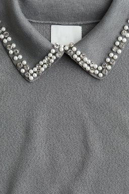 Top de punto con cuello decorativo - H&m фото 6